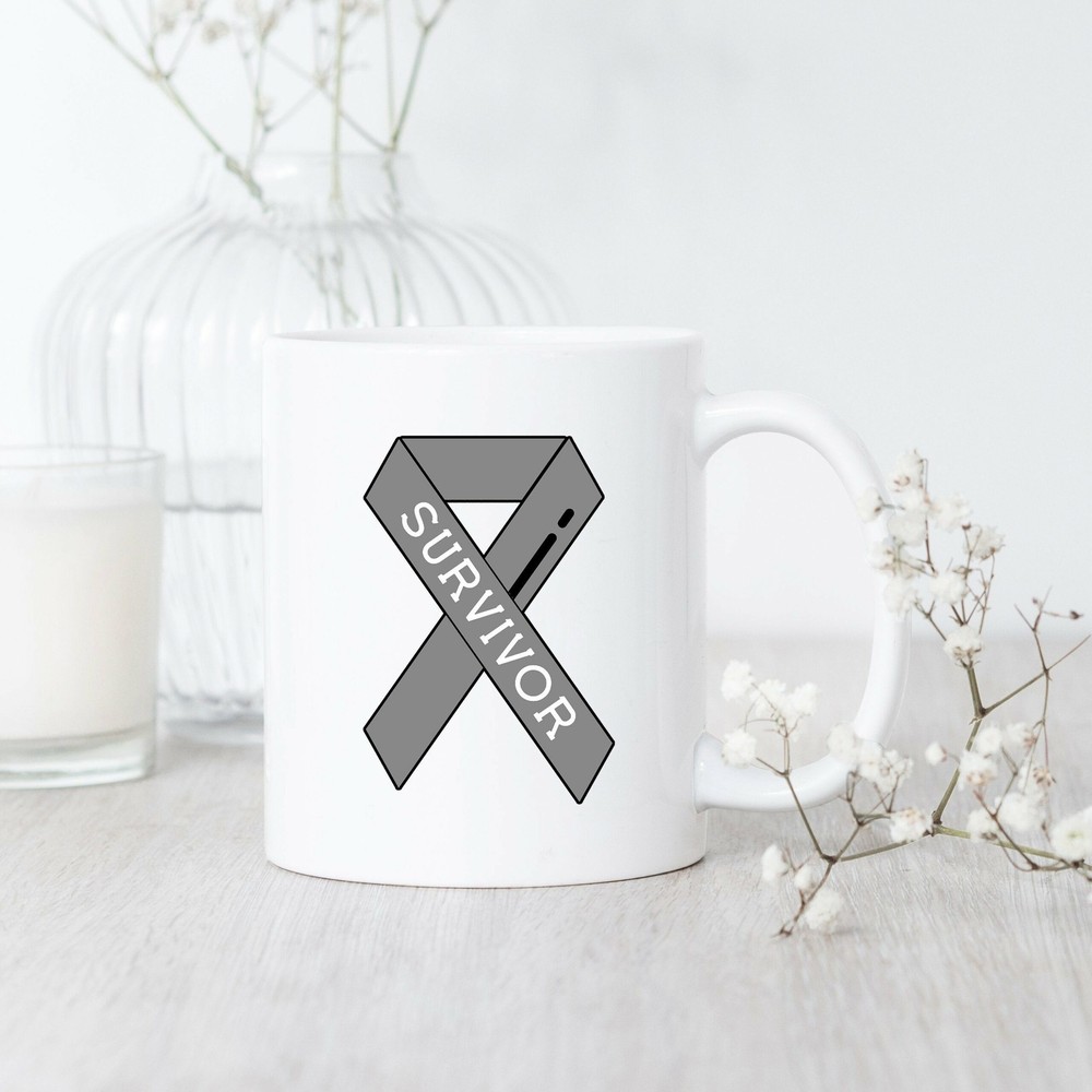 Brain Cancer Survivor Mug Brain Cancer Mug Brain Cancer Gift Brain Cancer