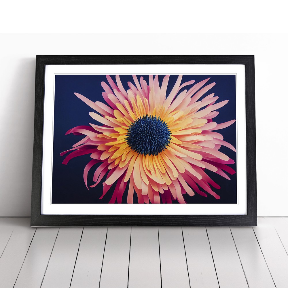 Unusual Chrysanthemum Flower Wall Art Print Framed Canvas Picture Poster Decor