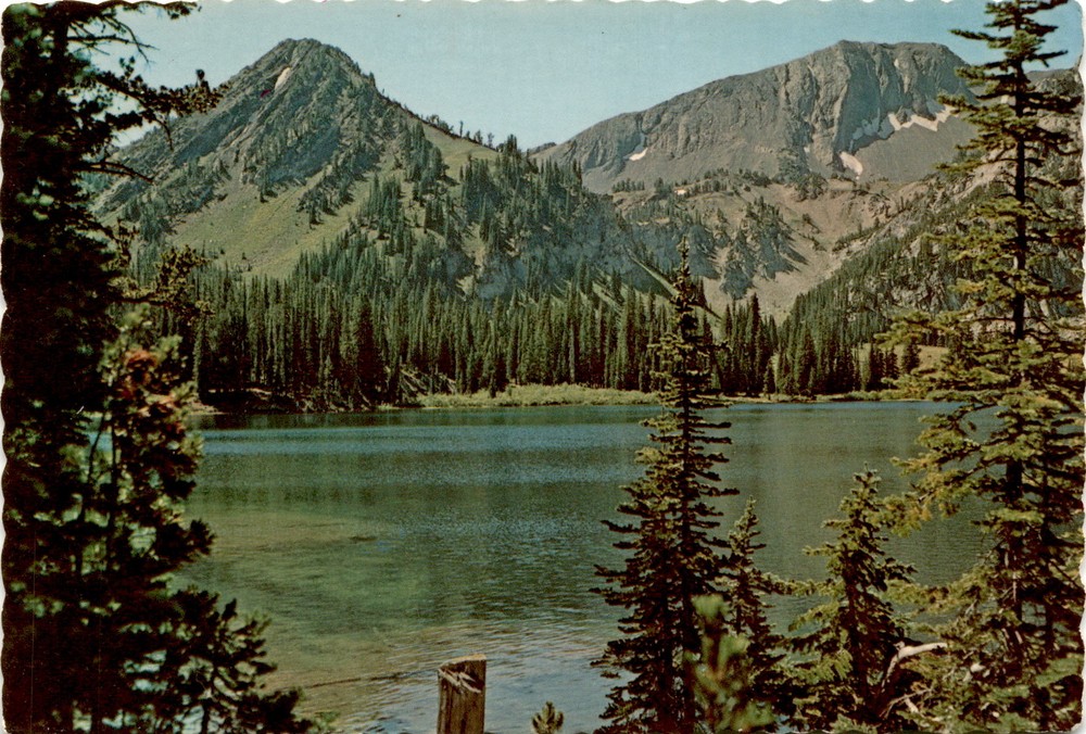Aneroid Lake, Northeastern Oregon, pack trail, Wallowa Lake, campers,  Postcard