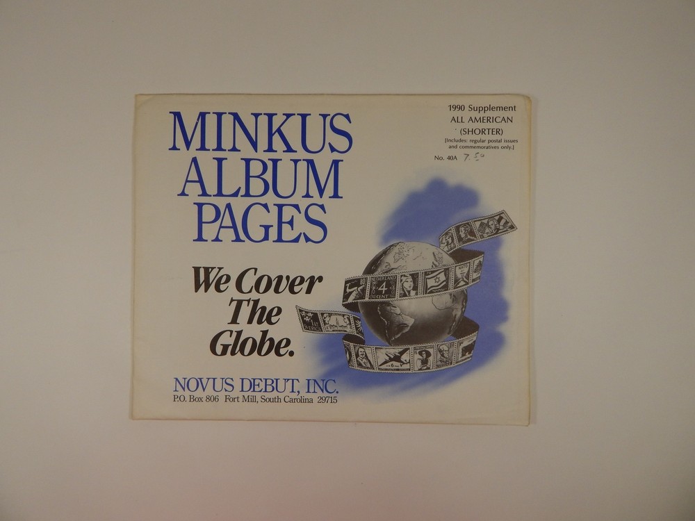 Minkus American Shorter No. 40A 1990 Regular Postal Issues / Stamp Album Pages