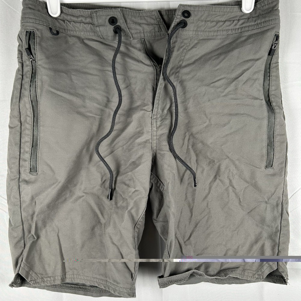 Roark Layover Stretch Chino Shorts Men Size 28  Green Hybrid Trail Vented Hiking