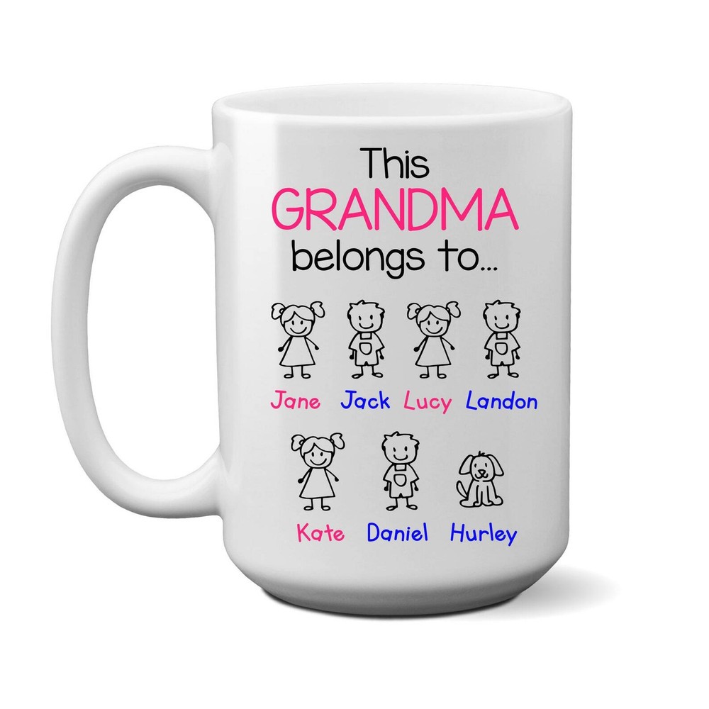 Mothers Day Gift For Grandma Nana Belongs To Custom Name Mug Personalized With