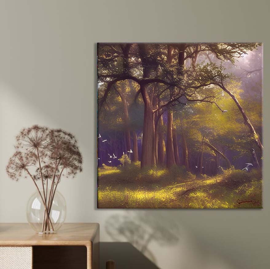 Trees on Forest Nature Limited Edition High Quality Home Decor Australian Made