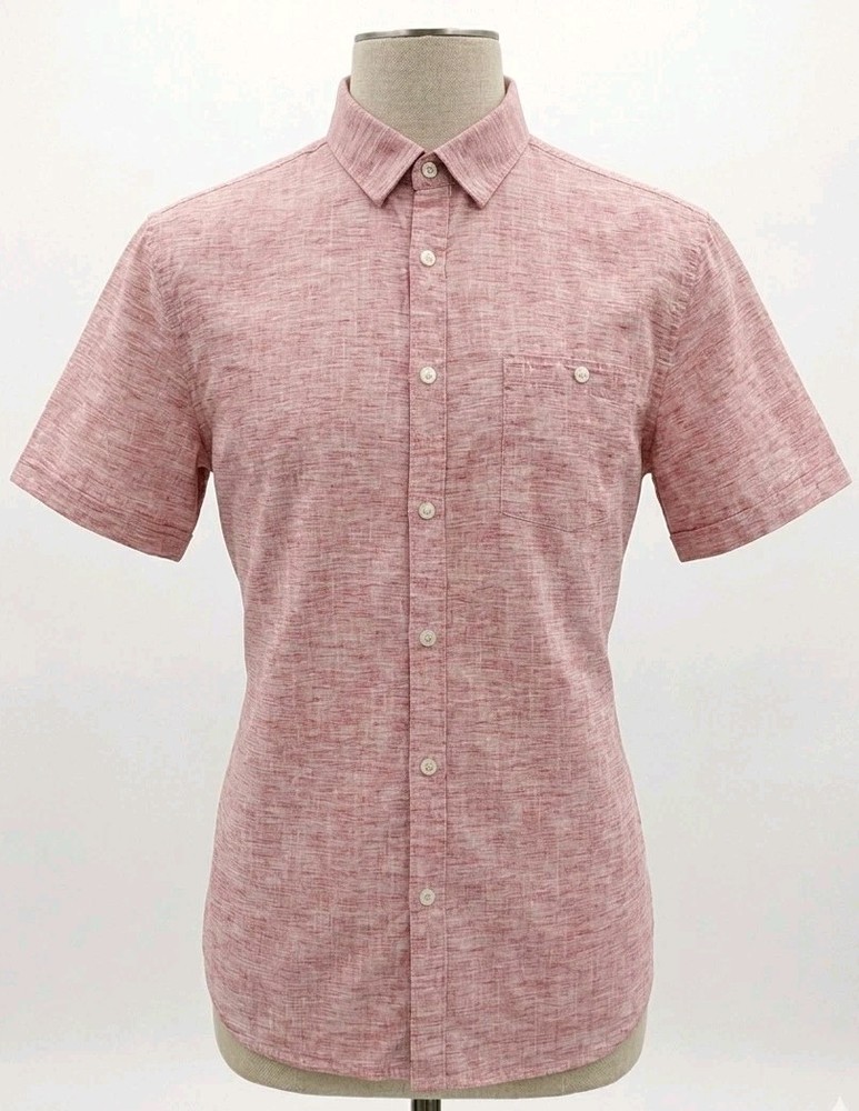 Cactus Man Ricky Singh Men's Cotton Slim Fit Button-Up Shirt L (260416-07)