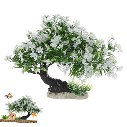 Artificial Aquarium Plants Decor Tree Grass Plastic Ornament for Fish Tank