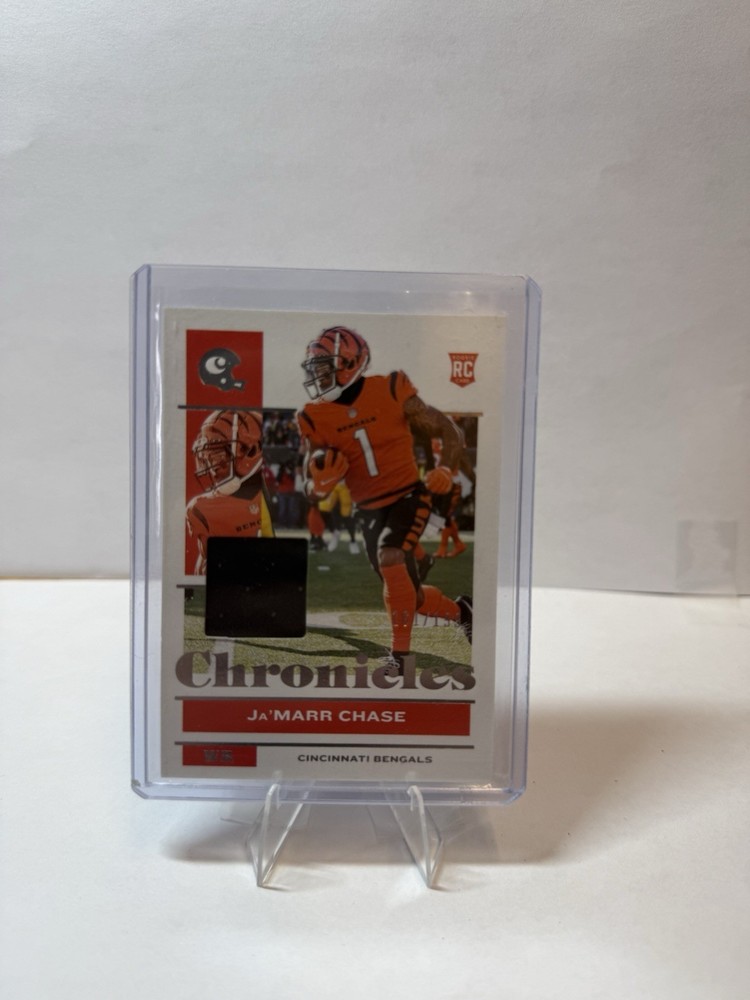 Ja'Marr Chase 2021 Chronicles Jersey Patch Rookie /199 (RC) Bengals