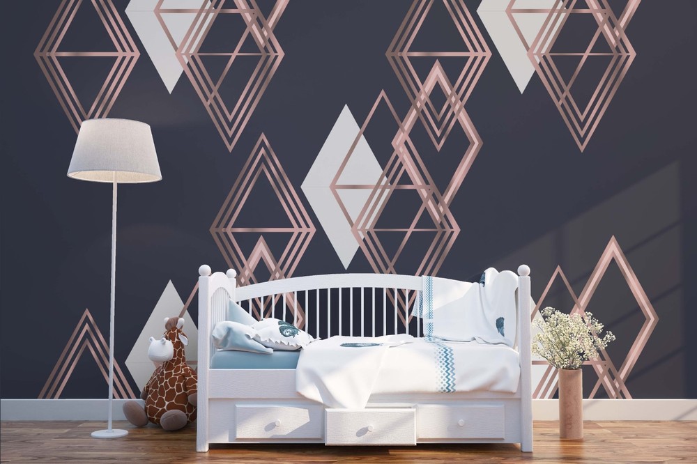 3D Geometric Decorative Pattern Wall Murals Wallpaper Murals Wall Sticker 18