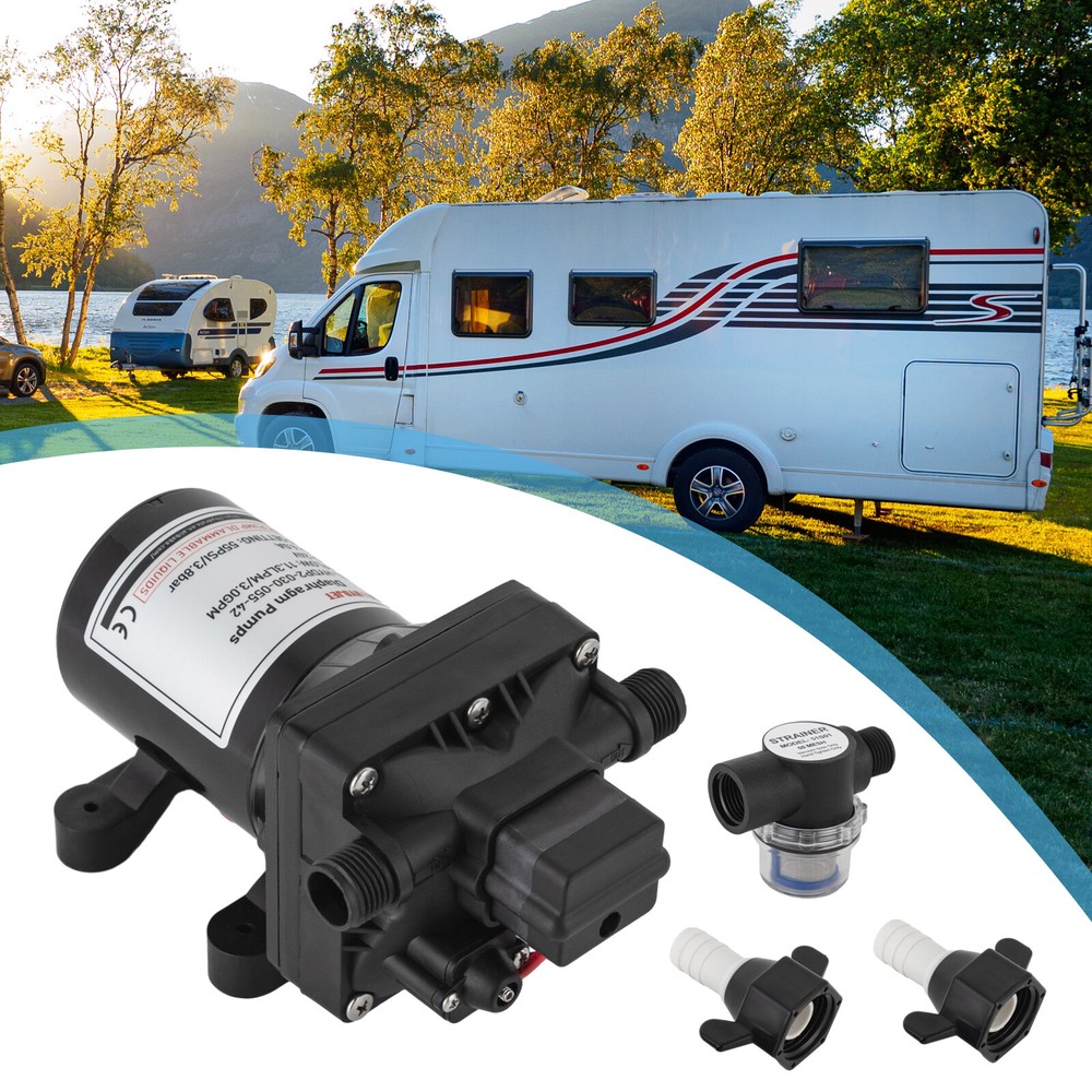 55PSI 24V Diaphragm Self-priming Pressure Pump Booster Sprayer For RV/Marine