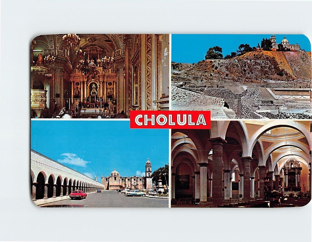 Postcard Four Interesting Aspects Of  Cholula Puebla Mexico