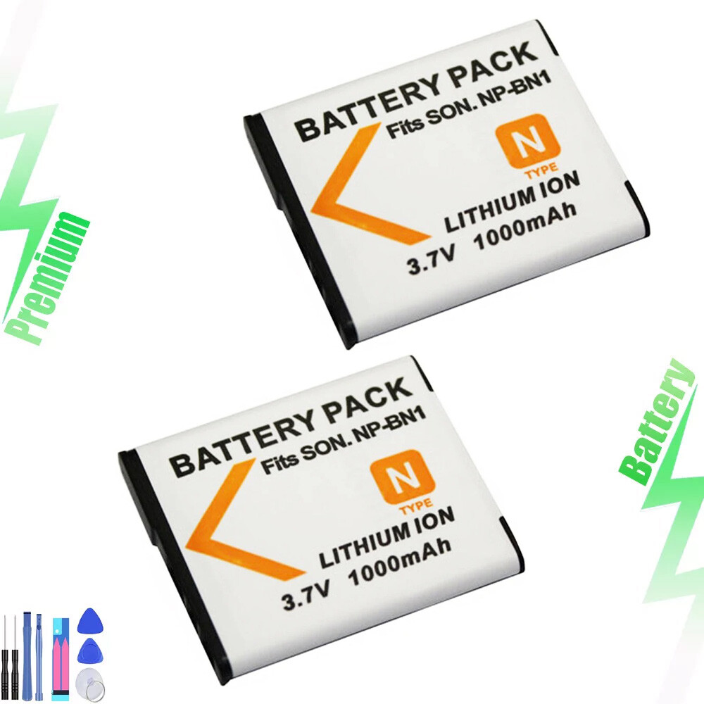2x Repacement Battery for   NP-BN1 BC-CSN &   Cyber-shot DSC-W830