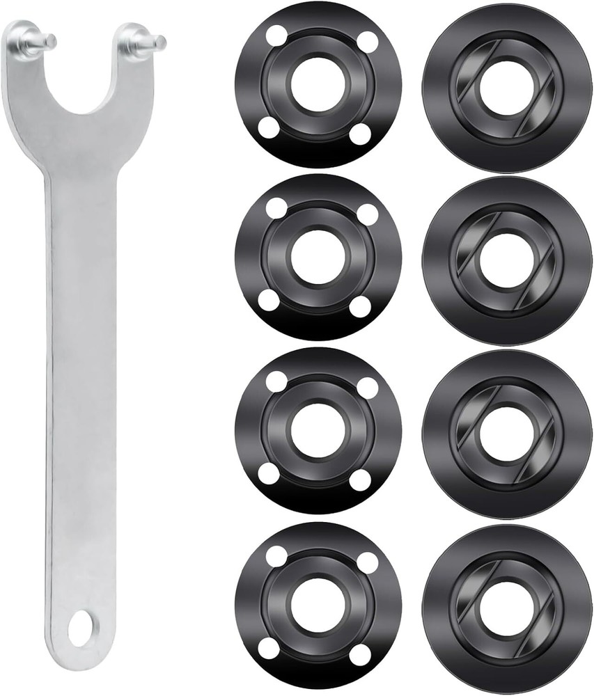 9pcs Angle Grinder Nuts Wrench Spanner & Flange Nuts for Makita Bosch Ryobi