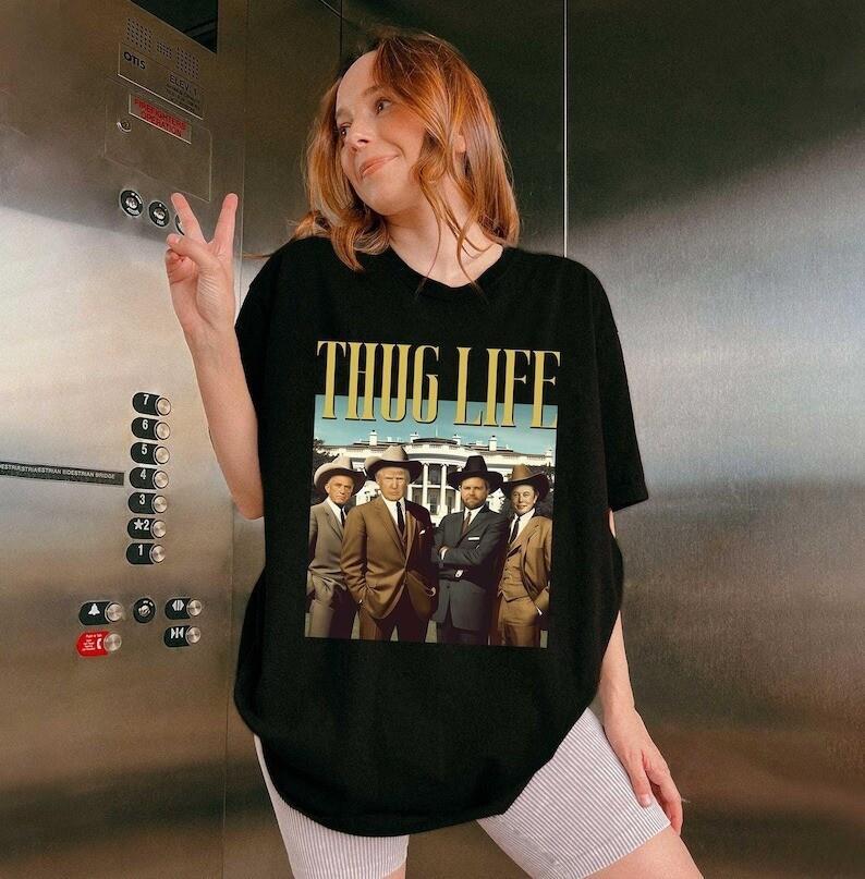 Trump Vance Kennedy Musk Thug Life T-Shirt N1610_31