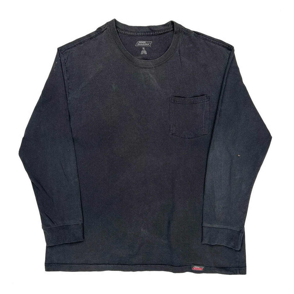 Dickies Long Sleeve T-Shirt - XL Black Cotton