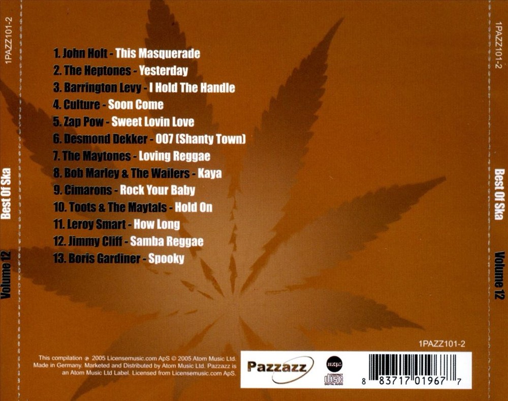 Various Artists Best Of Ska, Vol. 12 New Cd