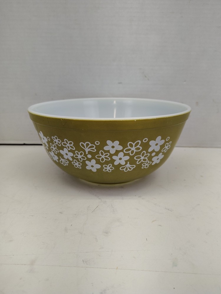 VTG PYREX Spring Blossom Crazy Daisy Nesting Mixing Bowl 403 Large Bowl 2.5qt