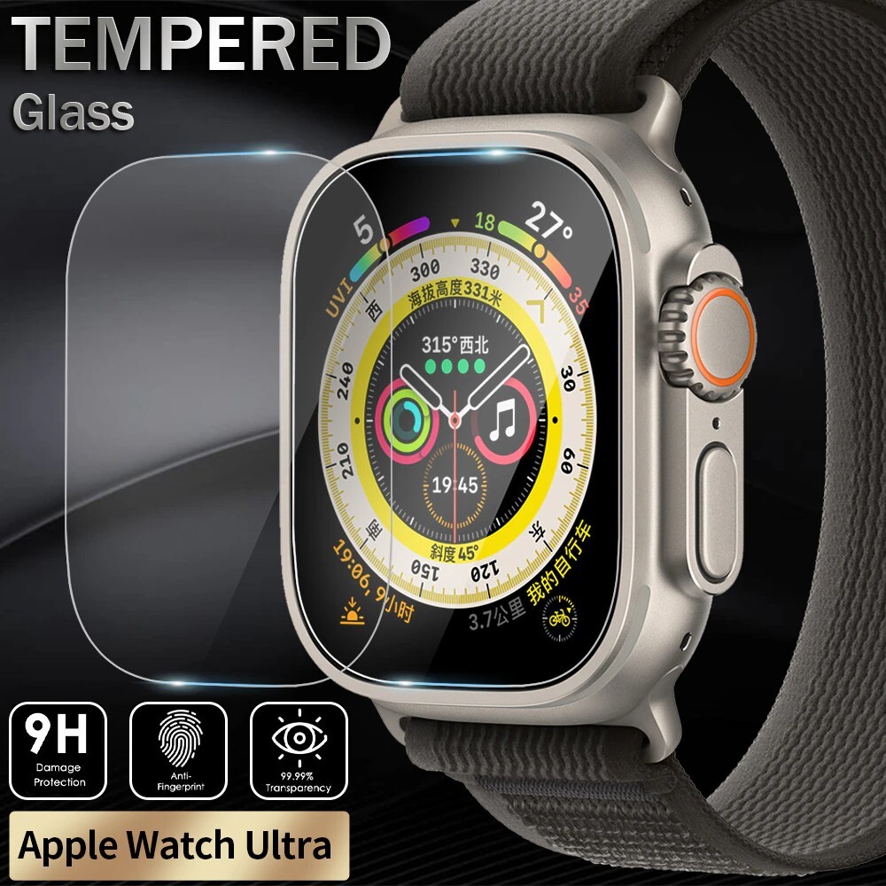 Tempered Glass for Apple Watch Ultra 2 49mm Screen Protector Anti-Scratch