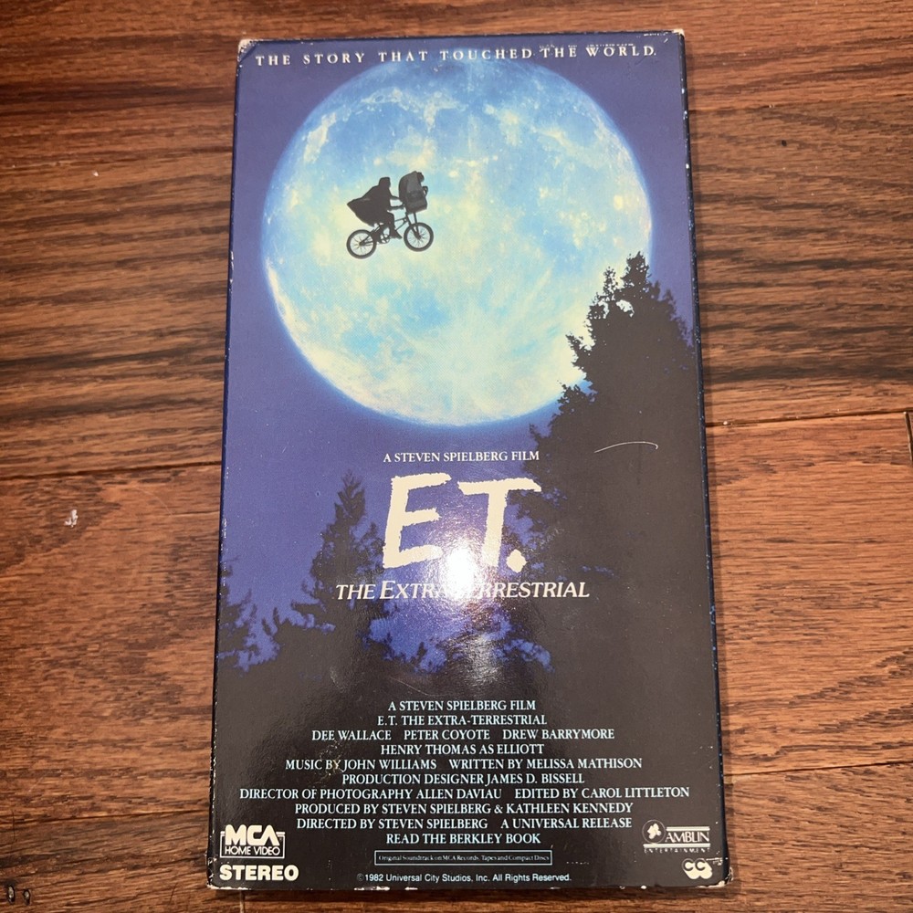 E.T. The Extra-Terrestrial VHS Tape Pepsi Promotional Green Flap Edition