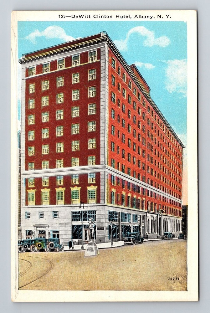 Albany NY-New York, DeWitt Clinton Hotel, Vintage Postcard