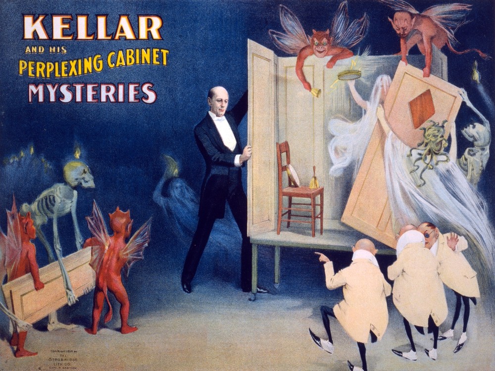 Kellar the magician decor Poster. Fine Graphic Art Wall Interior Design 2610