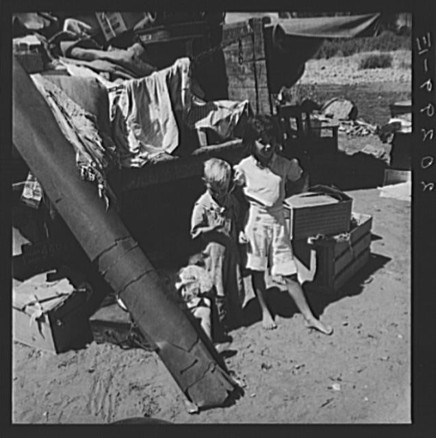 Yakima Valley Washington 1930s Migrant Camp Children Dorothea Lange FSA