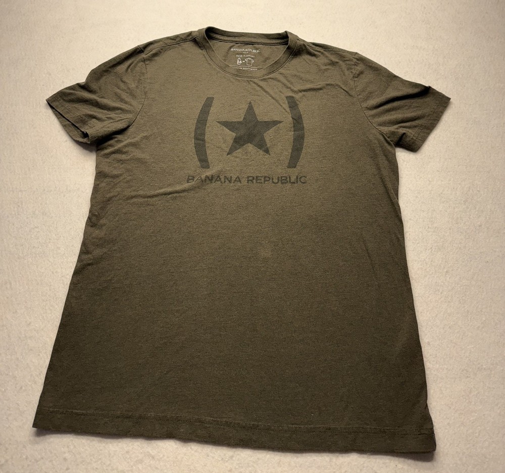 Banana Republic Crew Neck Graphic Star T-Shirt Men’s Size Small