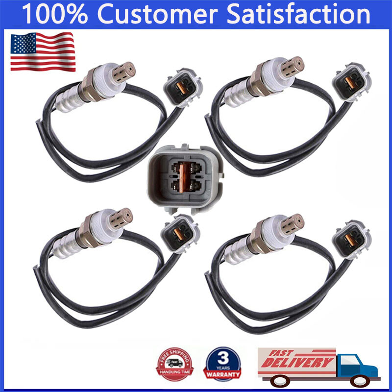 Set of 4 Up+Down Oxygen Sensors For 2003 2004 2005 2006 Hyundai Santa Fe 2.7L V6