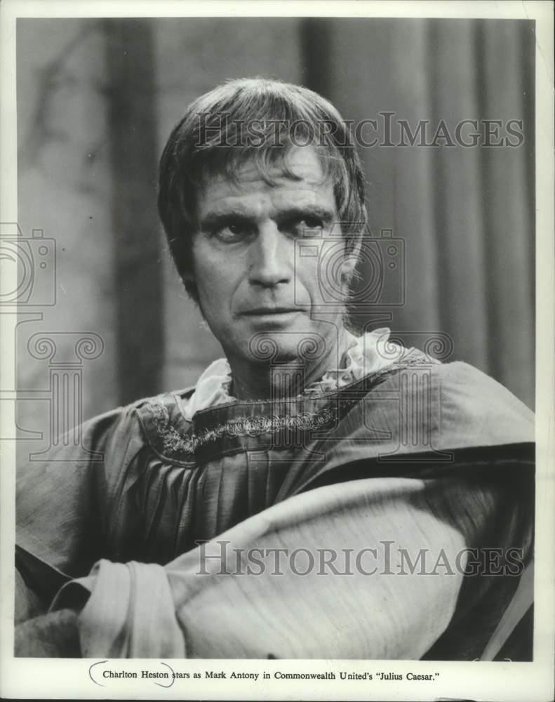 1972 Press Photo Charlton Heston in 