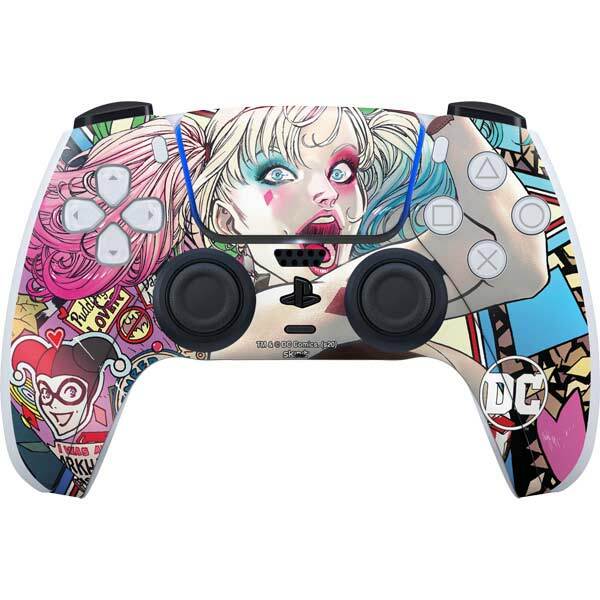 DC Comics Harley Quinn PS5 Controller Skin - Colorful Harley Quinn