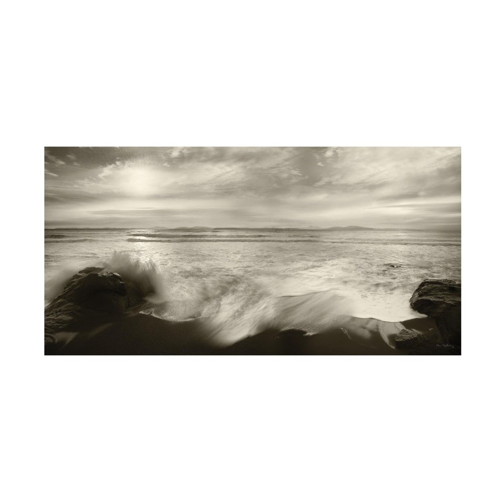 Canvas Wall Art - Alan Majchrowicz 'Tides and Waves Panorama' Wall Art for Li...