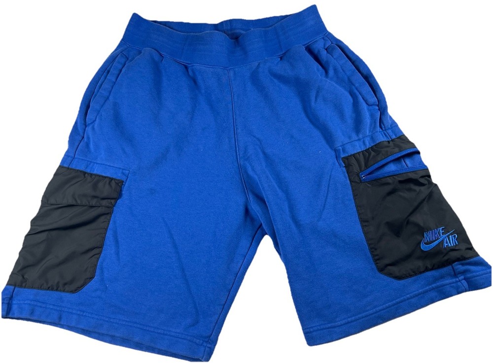 Y2K Nike Brand Athletic Basketball Shorts Workout Blue Black Mens Size Medium