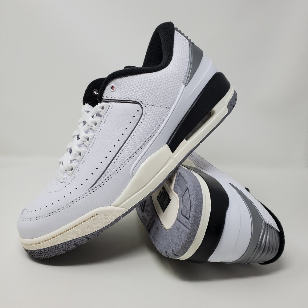 Nike Air Jordan 2/3 White Black Metallic Silver  FD0383-148 Men's Size. 12