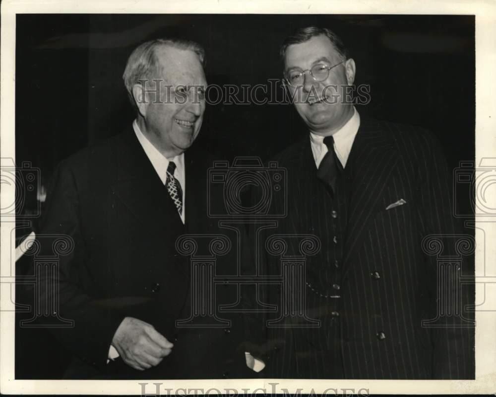 1939 Press Photo William Randolph Hearst & John S. Brookes Jr., Washington, D.C.