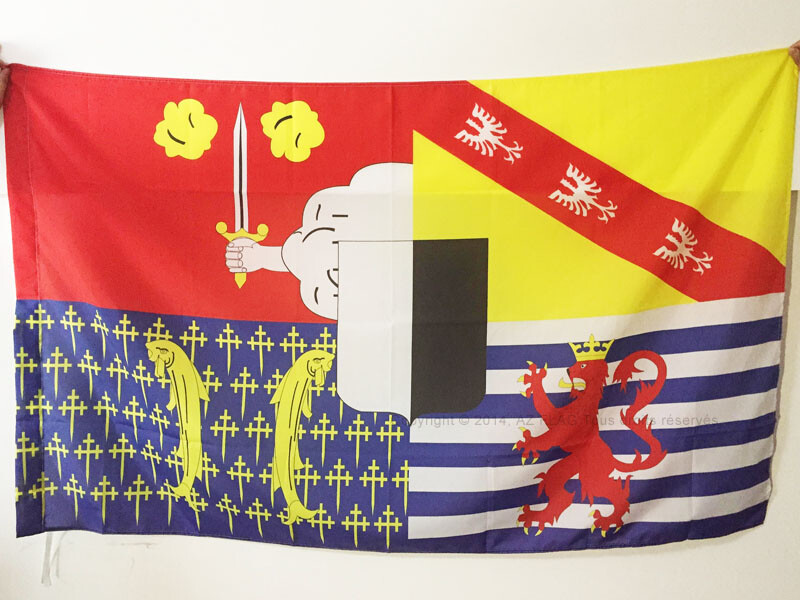 Moselle France flag 3x5 feet for pole - French department 90x150 cm