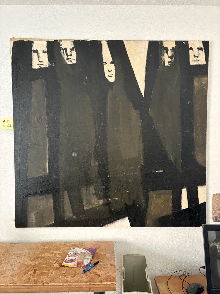 Original Abstract Oil Painting by Gino Hollander