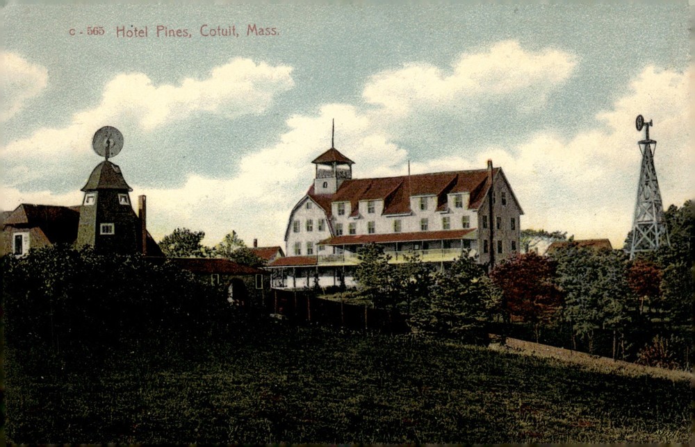 1907 Hotel Pines Cotuit Massachusetts Cape Cod Litho Antique Postcard