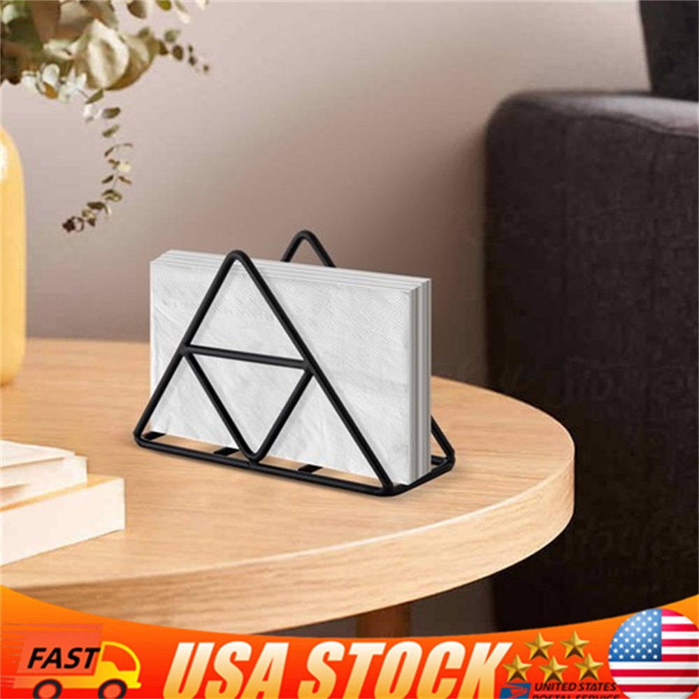 Napkin Holder For Table Modern Metal Black Napkin Stand for Kitchen Dining NEW