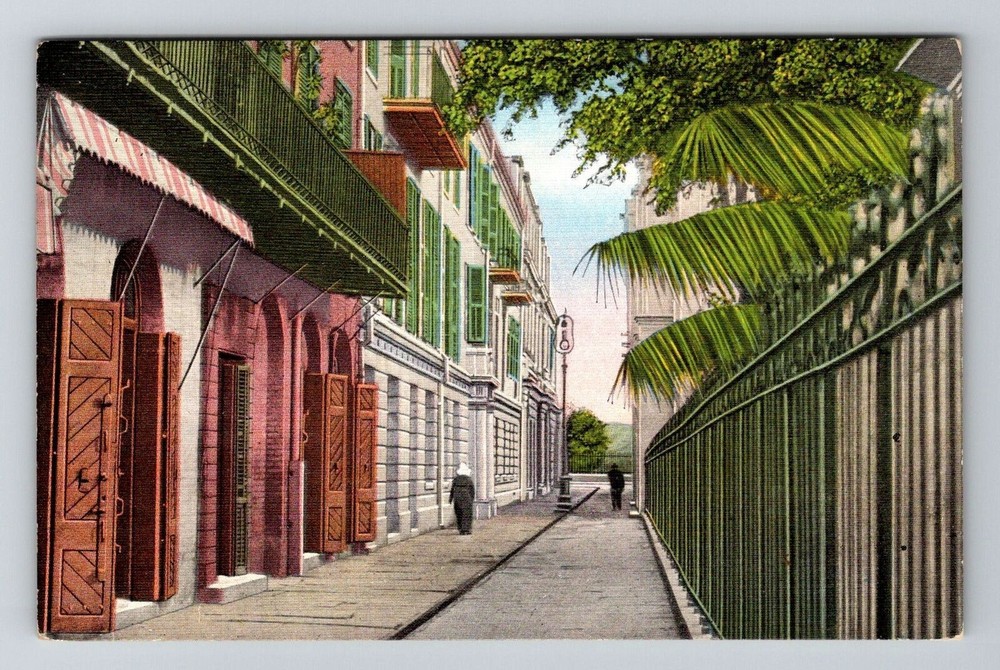 New Orleans LA-Louisiana, St Anthony's Alley Vintage Souvenir Postcard