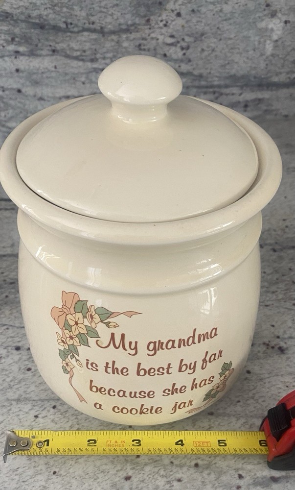 1989 House of Lloyd Grandma Cookie Jar, My Grandma Is The Best Cookie Jar