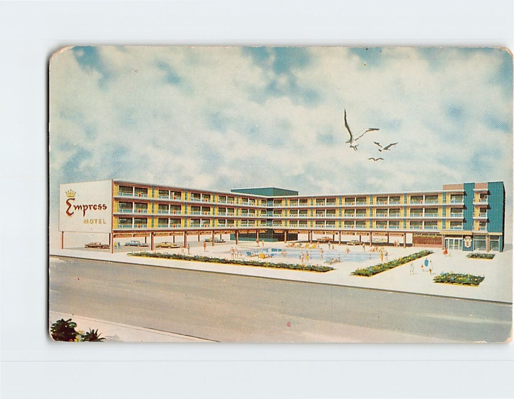 Postcard Empress Motel Atlantic City New Jersey USA