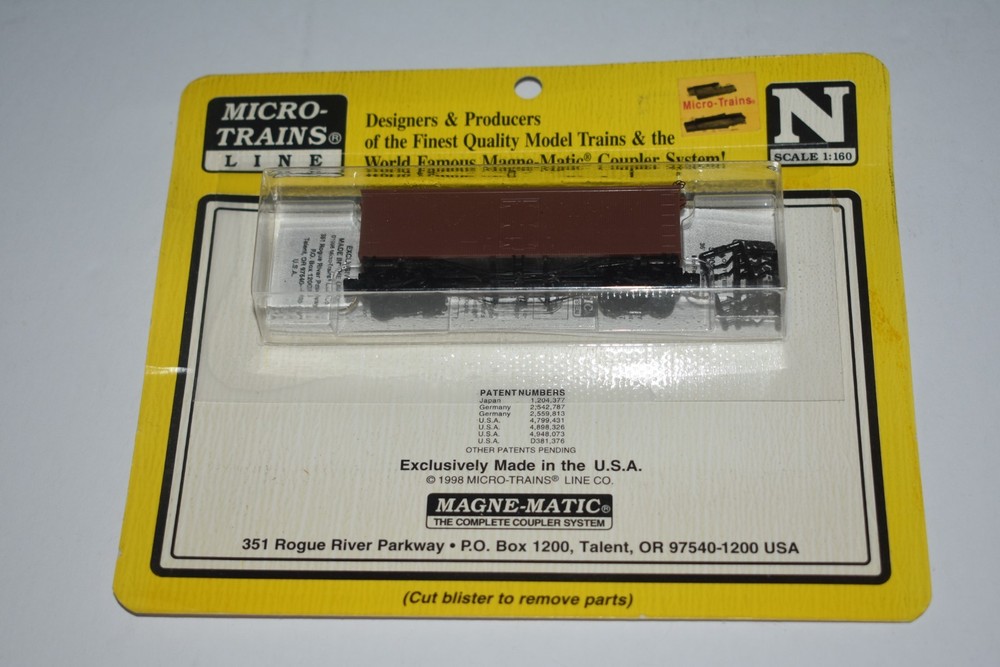 N Scale MTL Undecorated 40' Single Door Boxcar C53822