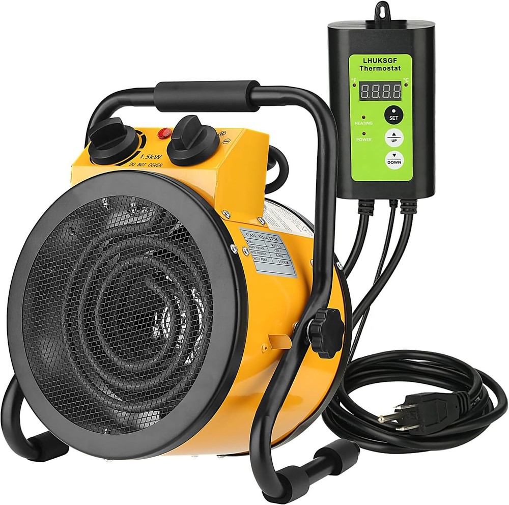 Digital Thermostat Greenhouse Heater for Grow Tents & Flower Rooms
