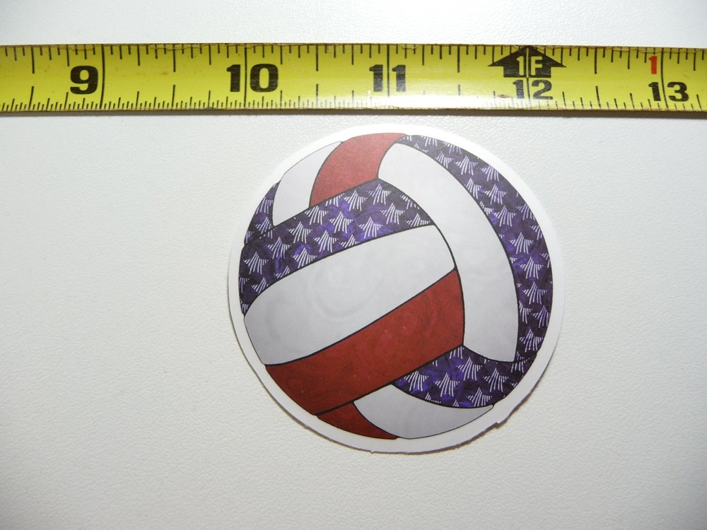 USA Volleyball Red White Blue Stars Decal Sticker for Sports Fans