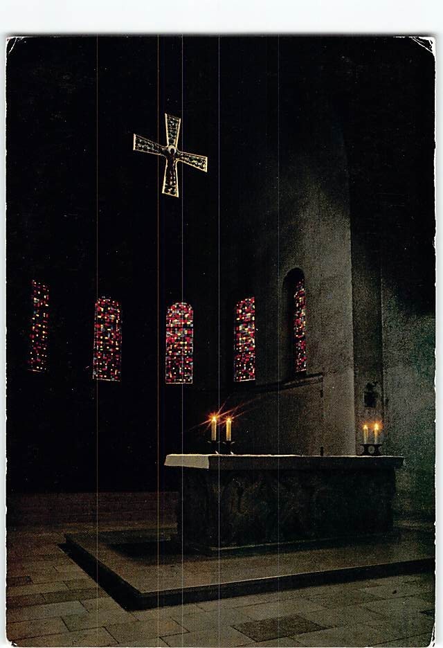 Postcard Interior Abbaye Saint-Maurice in Clervaux Luxembourg