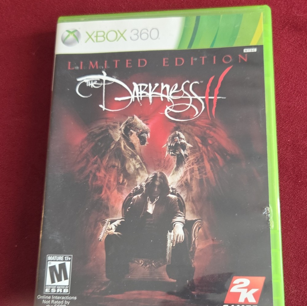 2k games the darkness ii limited edition manual xbox 360 ntsc-u/c m shooter