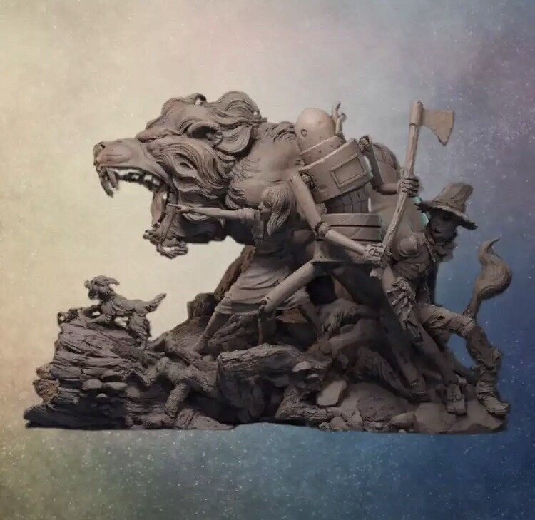 1/24 Resin Model Kit Fairy Tale Wizard of Oz Fairy Tales Miniature Unpainted