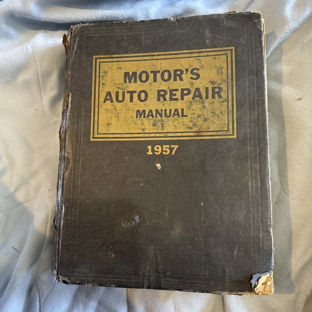 Motor's Auto Repair Manual 1957 Vintage 20thEdition hardcover shop wear goodcond