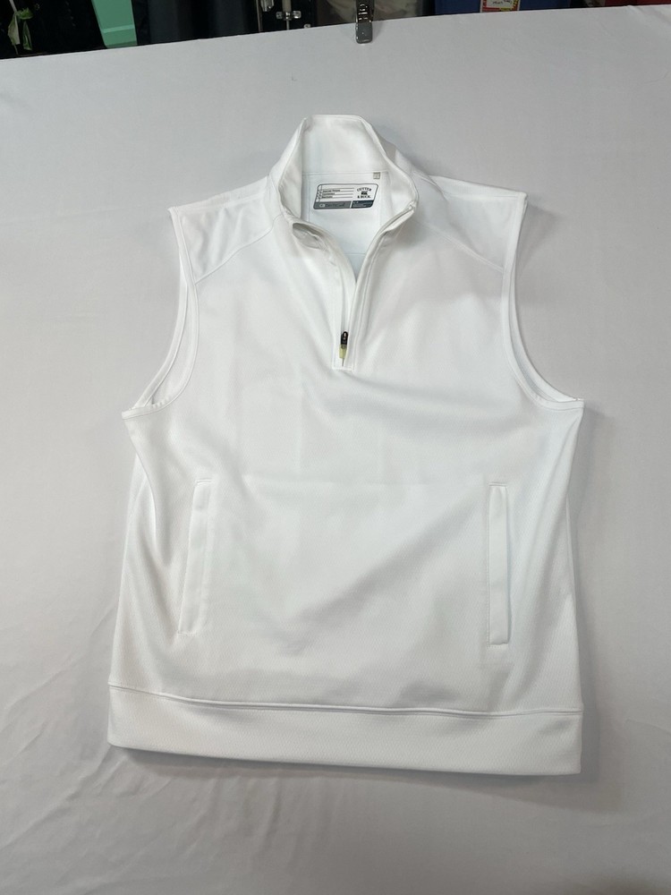 Cutter And Buck White Pullover Women’s Vest Small Golf Preppy