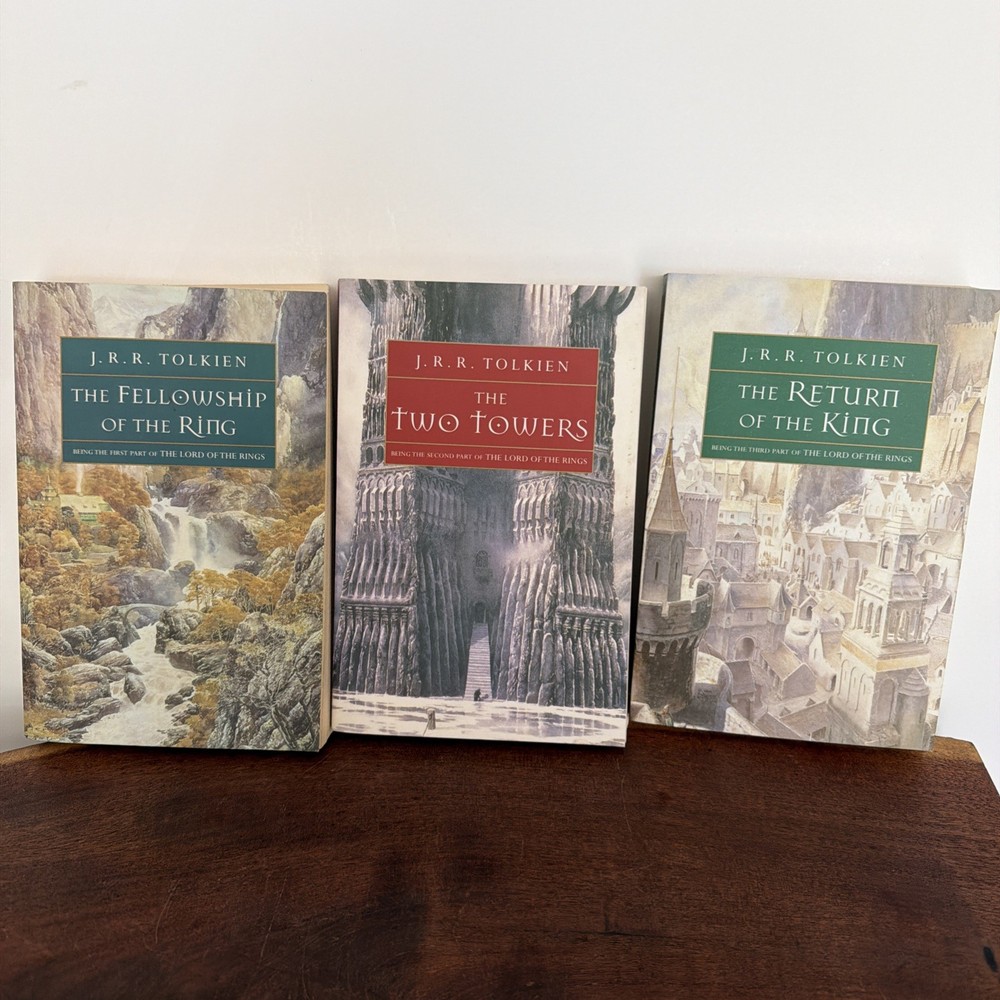 J.R.R. Tolkien The Lord of the Rings Trilogy PB Houghton Mifflin 3 Book Set