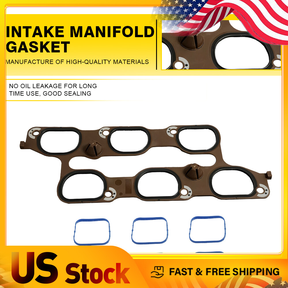 Cylinder Intake Gasket Manifold Kit for Cadillac CTS SRX XTS 3.0L 3.6L 2010-2016