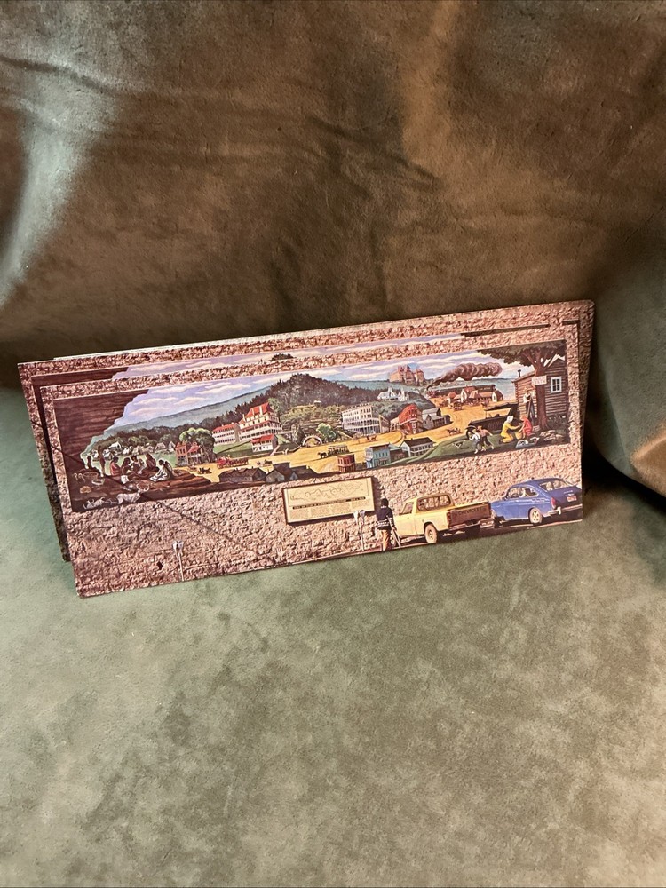 1979 Louis Freund Centennial mural Eureka Springs Arkansa Long Postcard Lot (10)